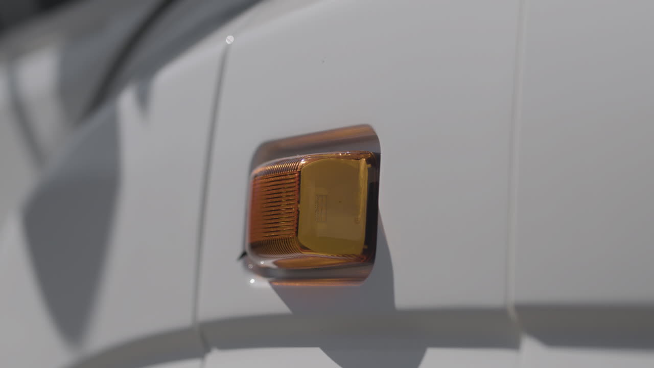 Close-up of a Vehicle Side Marker Light