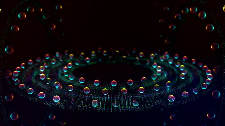 3d abstract particles