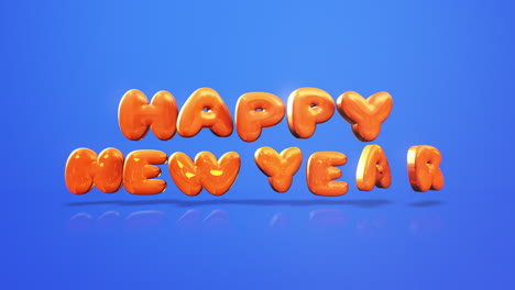 texto colorido feliz año nuevo en color degradado azul 8