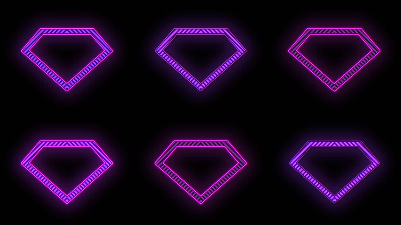 Modello di diamanti al neon pulsanti con luce LED in stile casinò