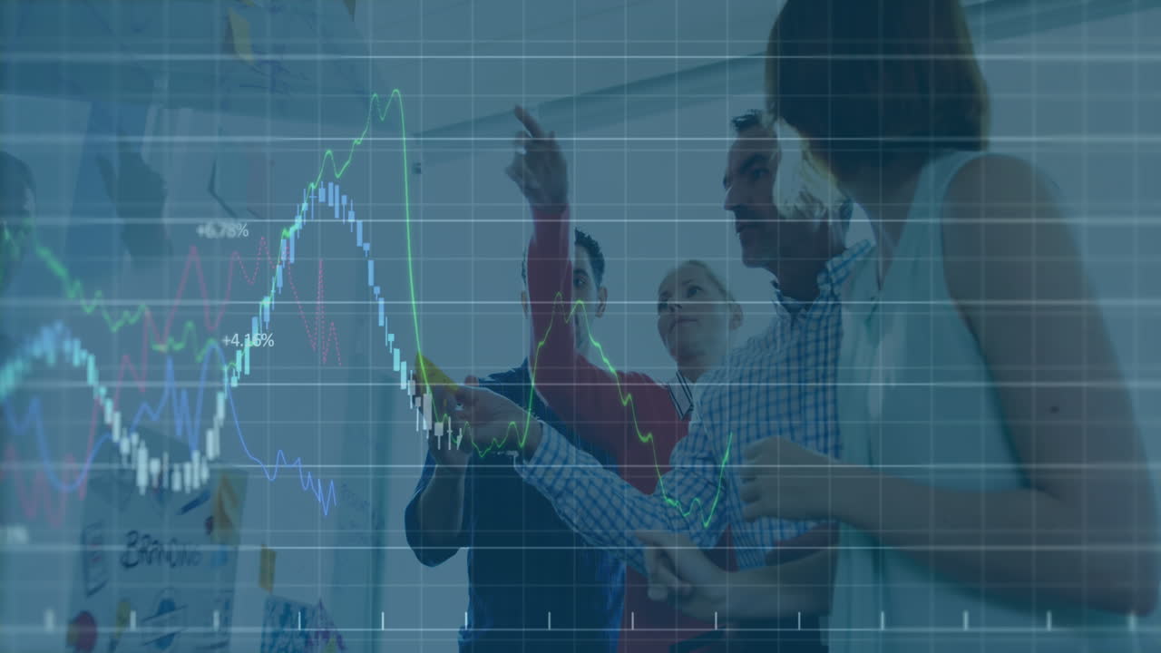 animación de las estadísticas y el procesamiento de datos financieros sobre diversos empresarios