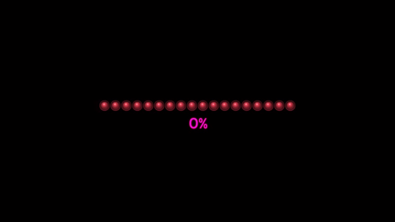 Animation colorful loading bar.