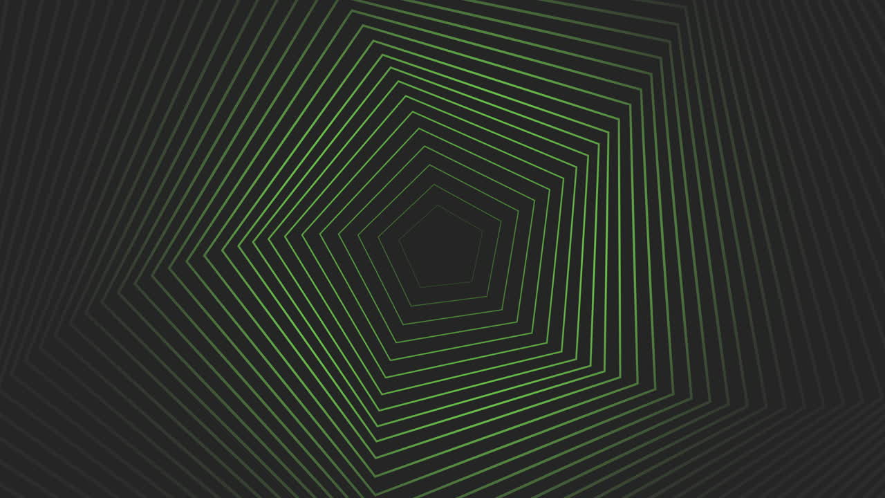 animación líneas abstractas de neón verde