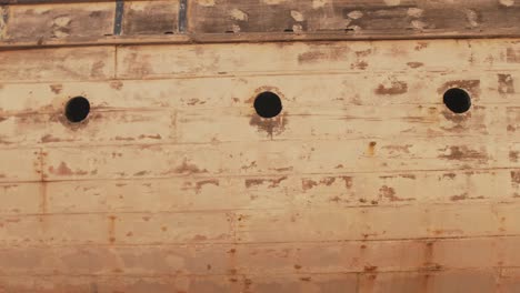 beautiful wooden boat made with sapele porthole windows