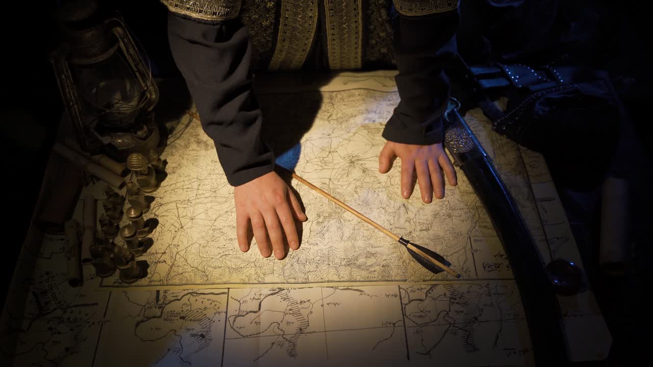 중앙아시아의 사령관과 지도입니다.