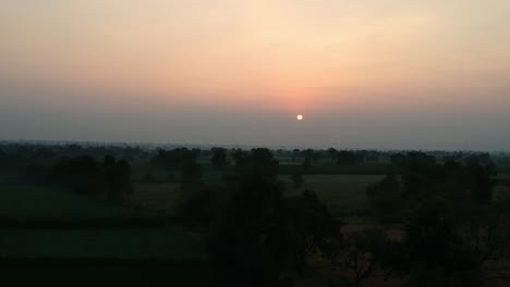 Früher-Morgen-|-Sonnenaufgang-|-Drohnenaufnahmen-Aus-Indien