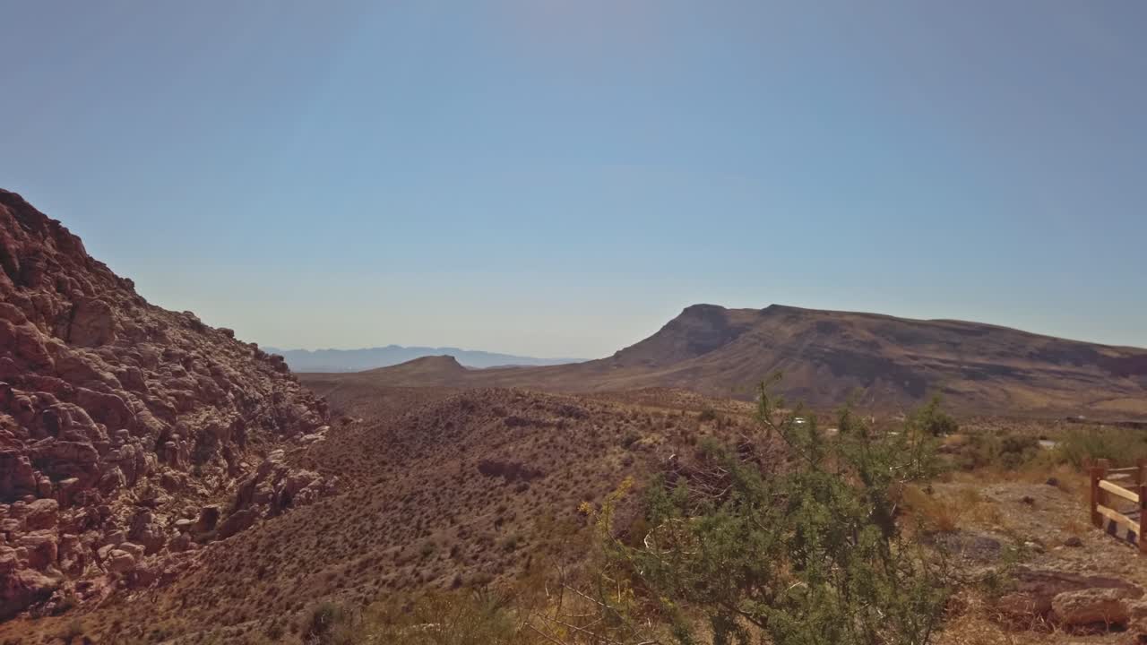 Red Rock Canyon and sandstone peak view in Nevada