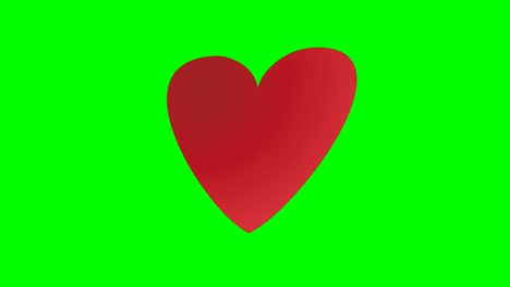 Love-Hearts-symbol-icons-animation-cartoon-on-green-screen