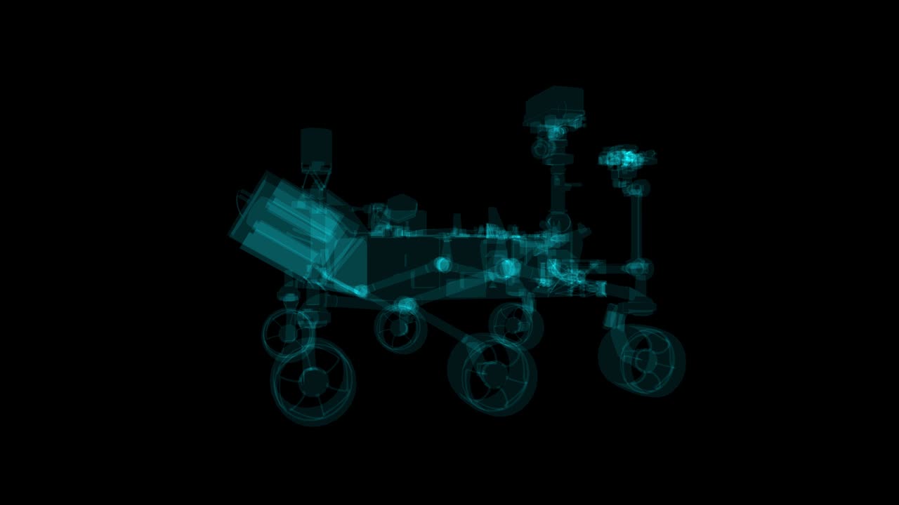 화성 탐사선의 스레이 홀로그램