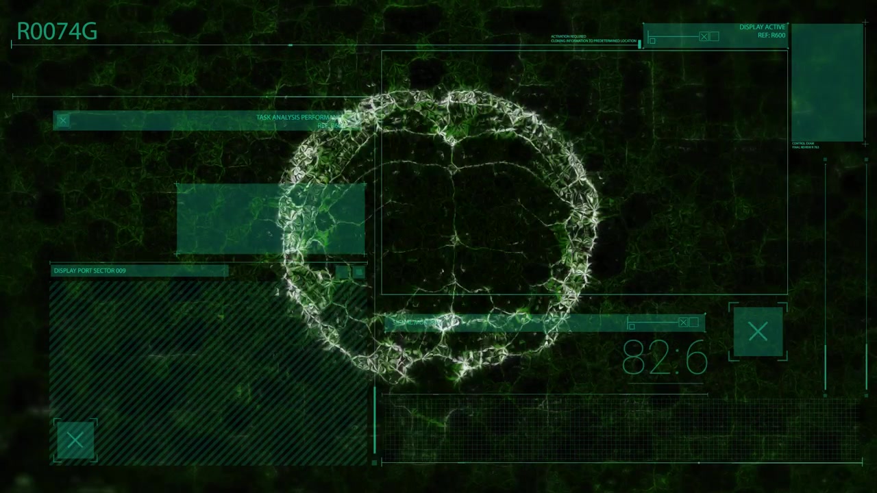 Starting diagnostic scan, luminous brain outline forming, expanding, rotating on HUD, values rising