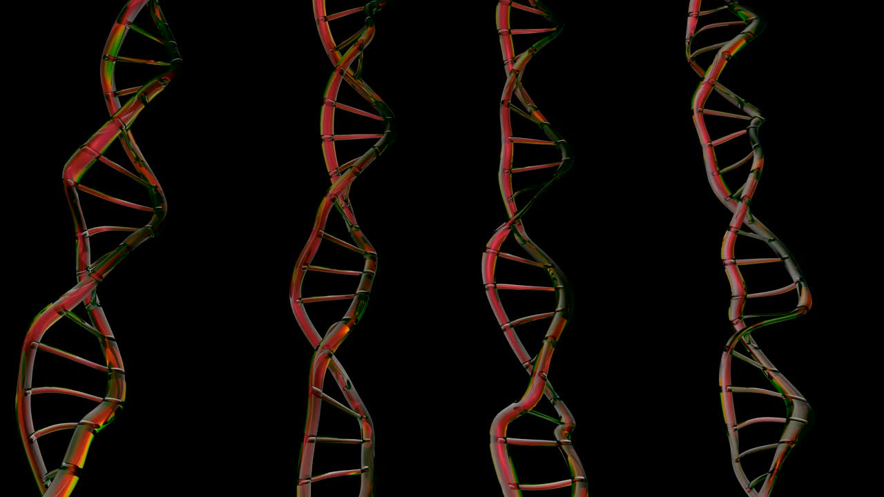 4k abstracto de adn en doble hélice.