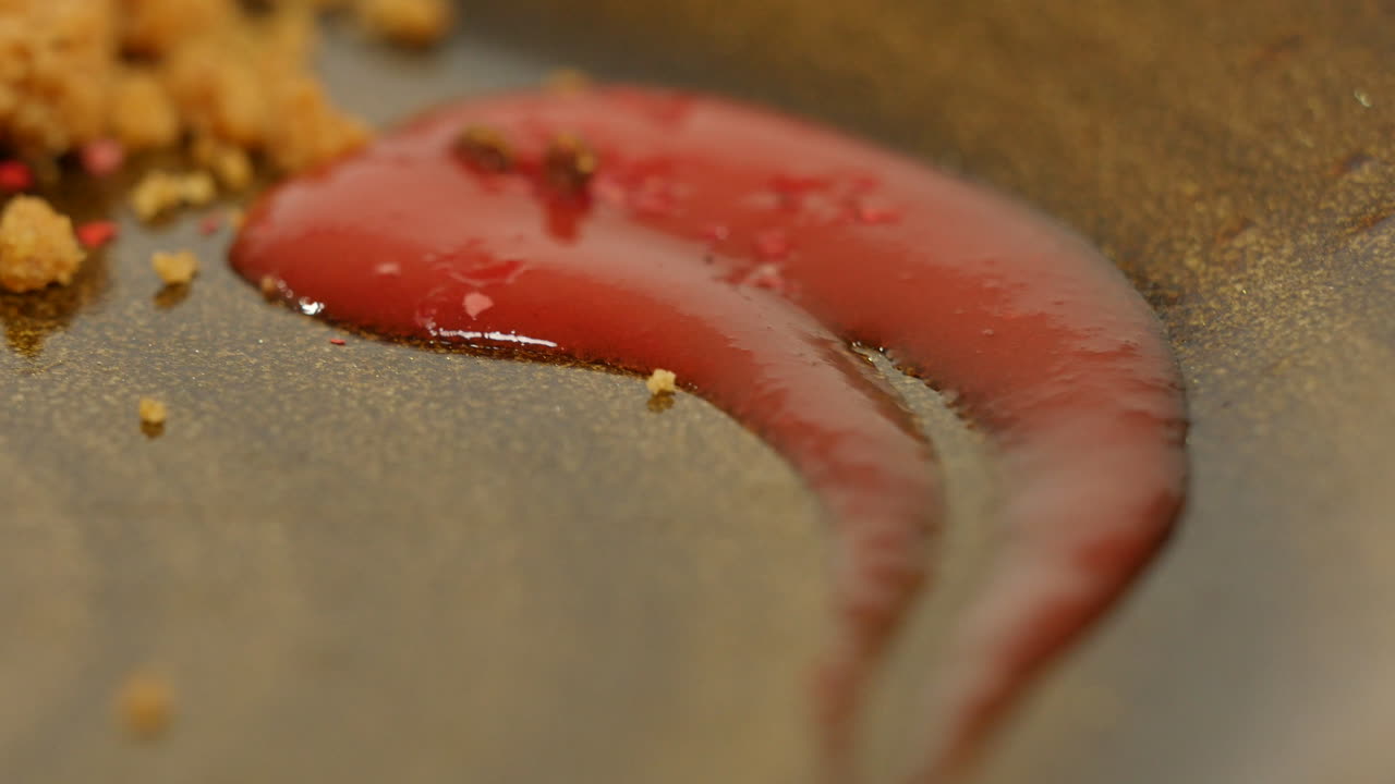 딸기와 바닐라 디저트