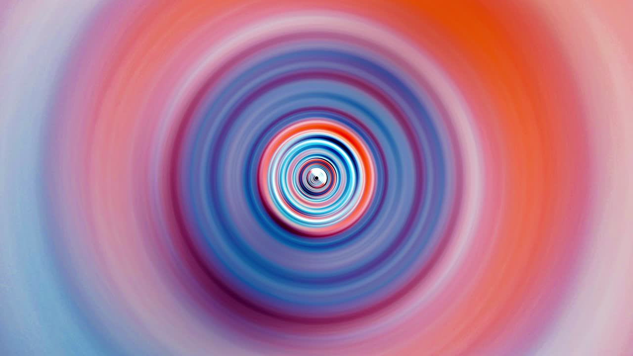 abstract colorido varicolored arco iris gradiente círculo bucle. hipnótico misterioso borrón ondas onduladas irradian movimiento de anillo. 4k 3d renderización bucle sin costuras. tema del espacio psicodélico vj fondo de bucle dj.