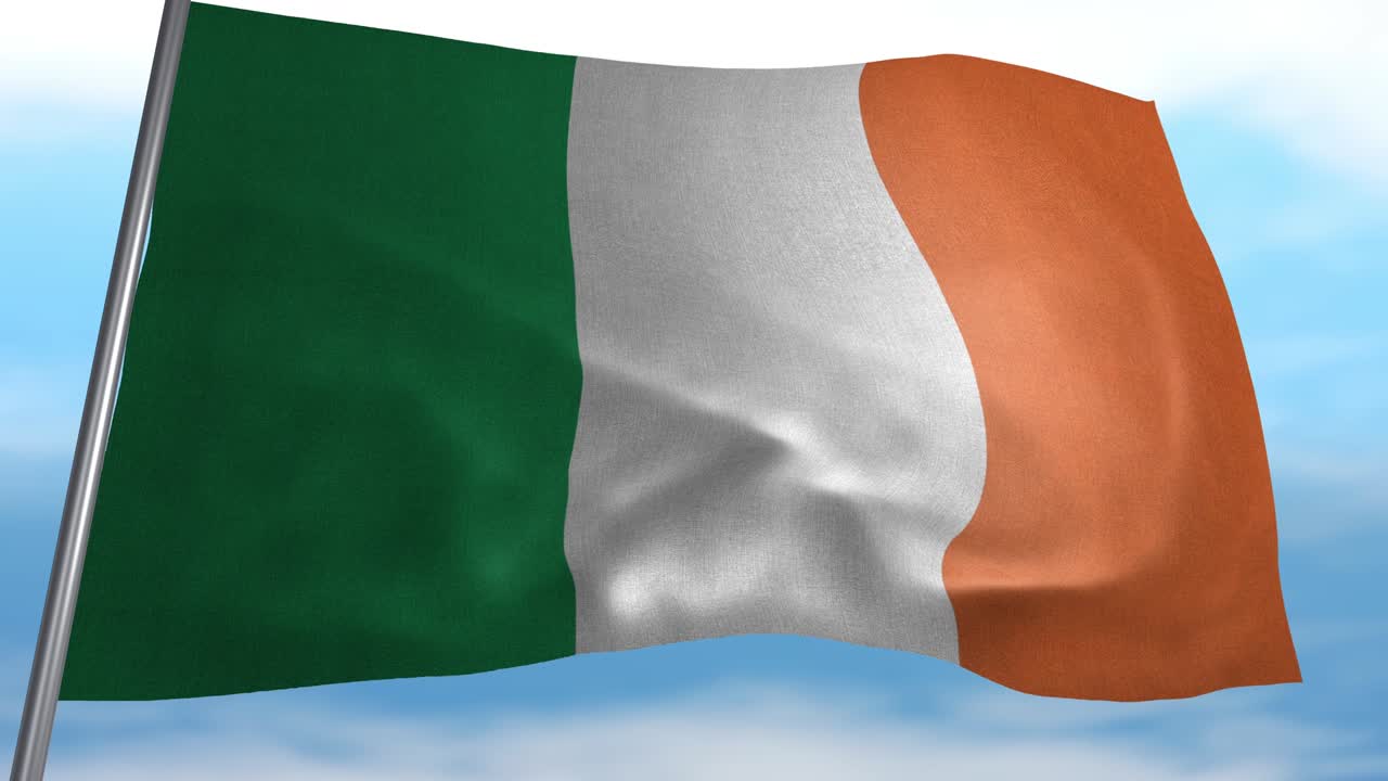 bandera de la república de irlanda