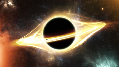 black hole in space