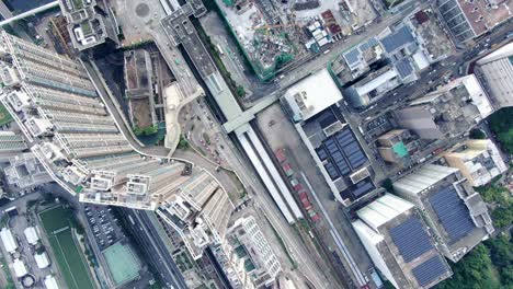 Aerial-view-of-Hong-Kong-Sha-Tin-waterfront-mega-residential-buildings