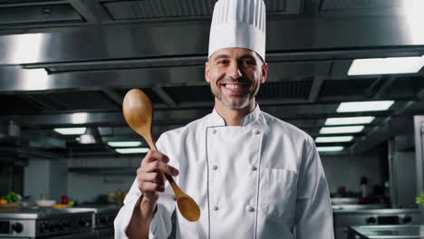 professional chef in kitchen