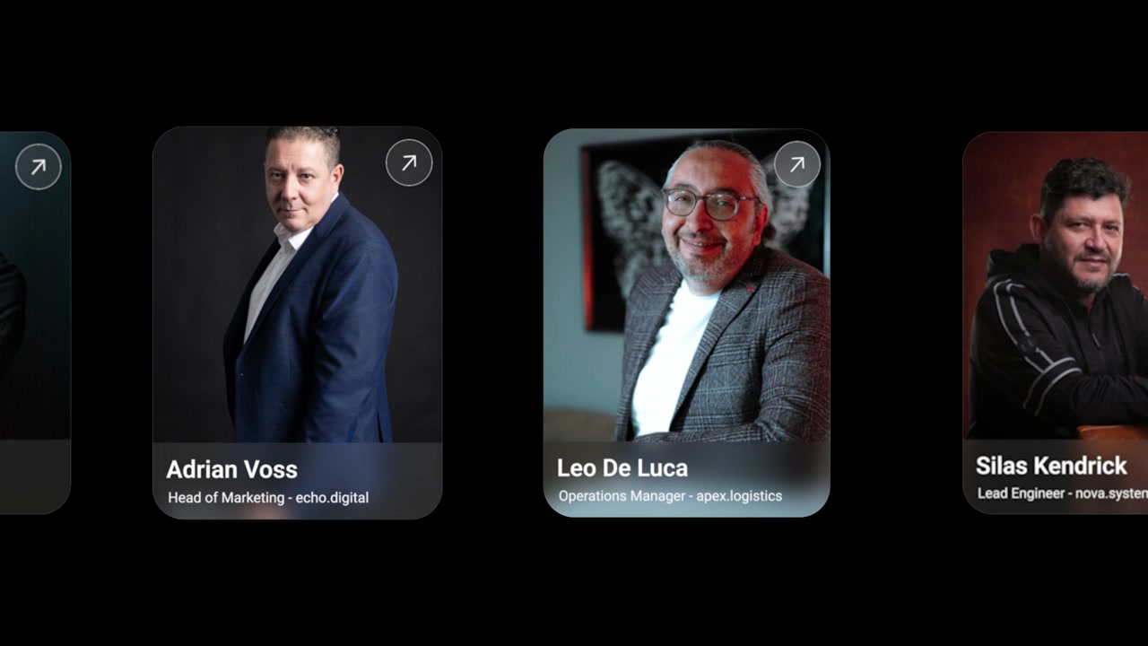 Sequential Portrait Card Animation