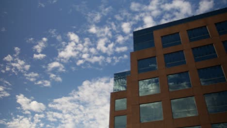 high end, corner office establishing shot.  4k lock-off.