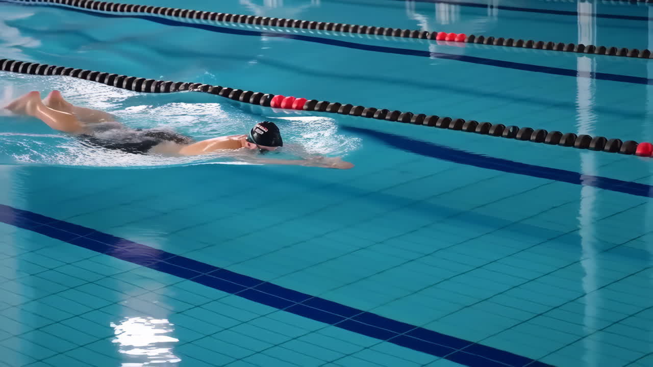 Swimmer in a pool