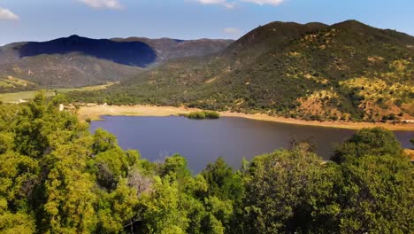 aerial shot of vik hote, millahue, chile