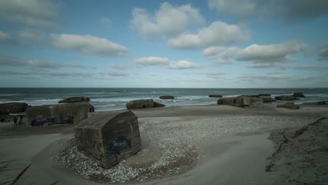 Muro-Atlántico,-Defensas-Costeras-Alemanas-En-Vigso-Dinamarca-De-Ww2