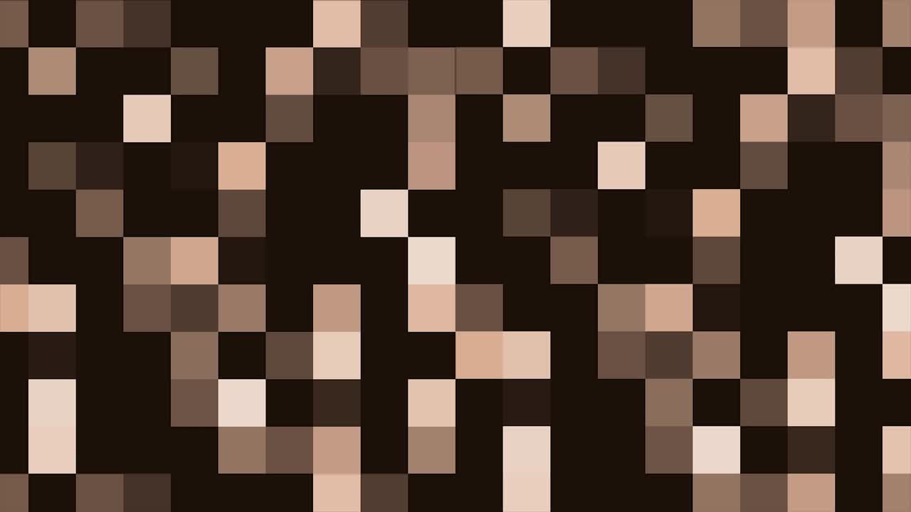 fondo de movimiento de píxeles parpadeantes multicolores. fondo de movimiento colorido de píxels parpedeantes. mosaico multimedia digital