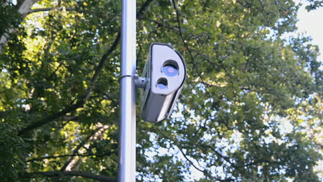 close up of a speed enforcement camera