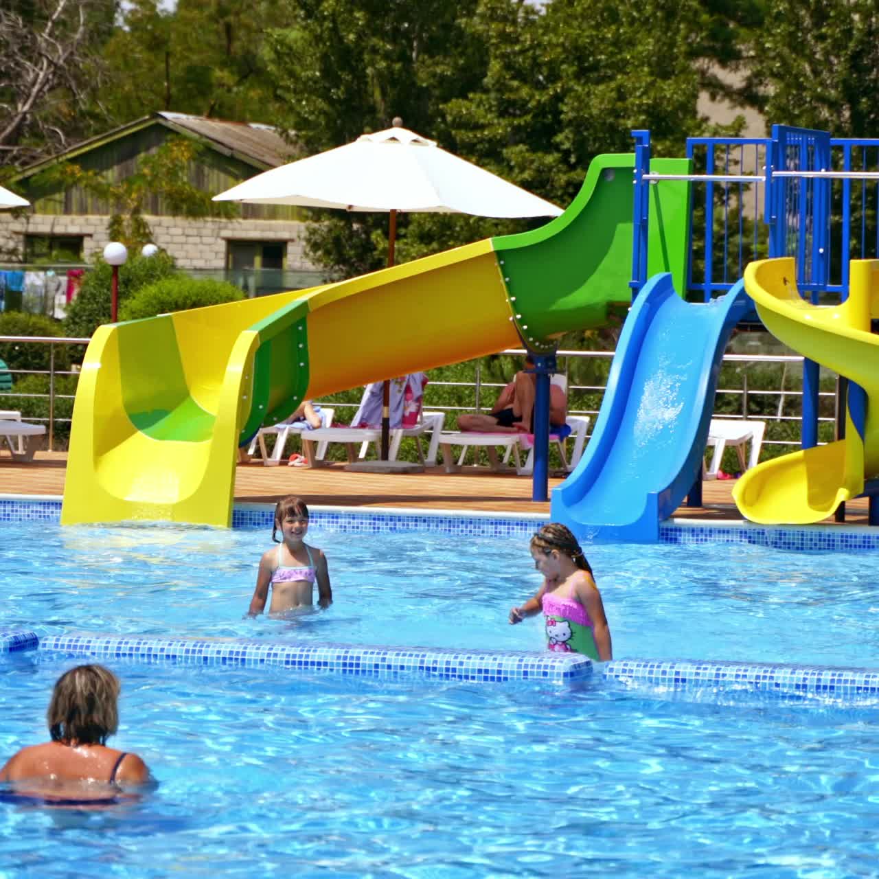 People in swimming pool