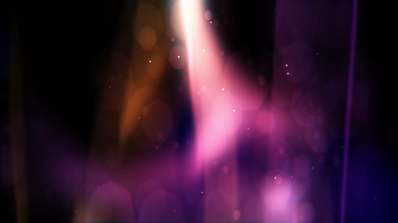 animación de la combinación de aurora y bokeh de ensueño