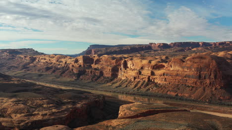 panorama view of corona arch near moab