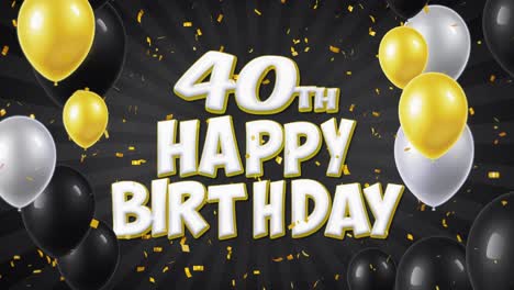 40th happy birthday celebration