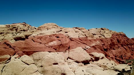 Drone-flyover-of-Calico-Hills-at-Red-Rock-Canyon-National-Conservation-area-Las-Vegas-Nevada