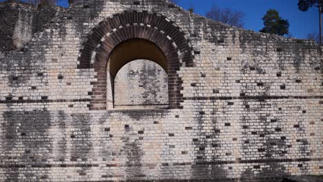 panning shot of augusta raurica is one of the most important roman archaeological sites in switzerland