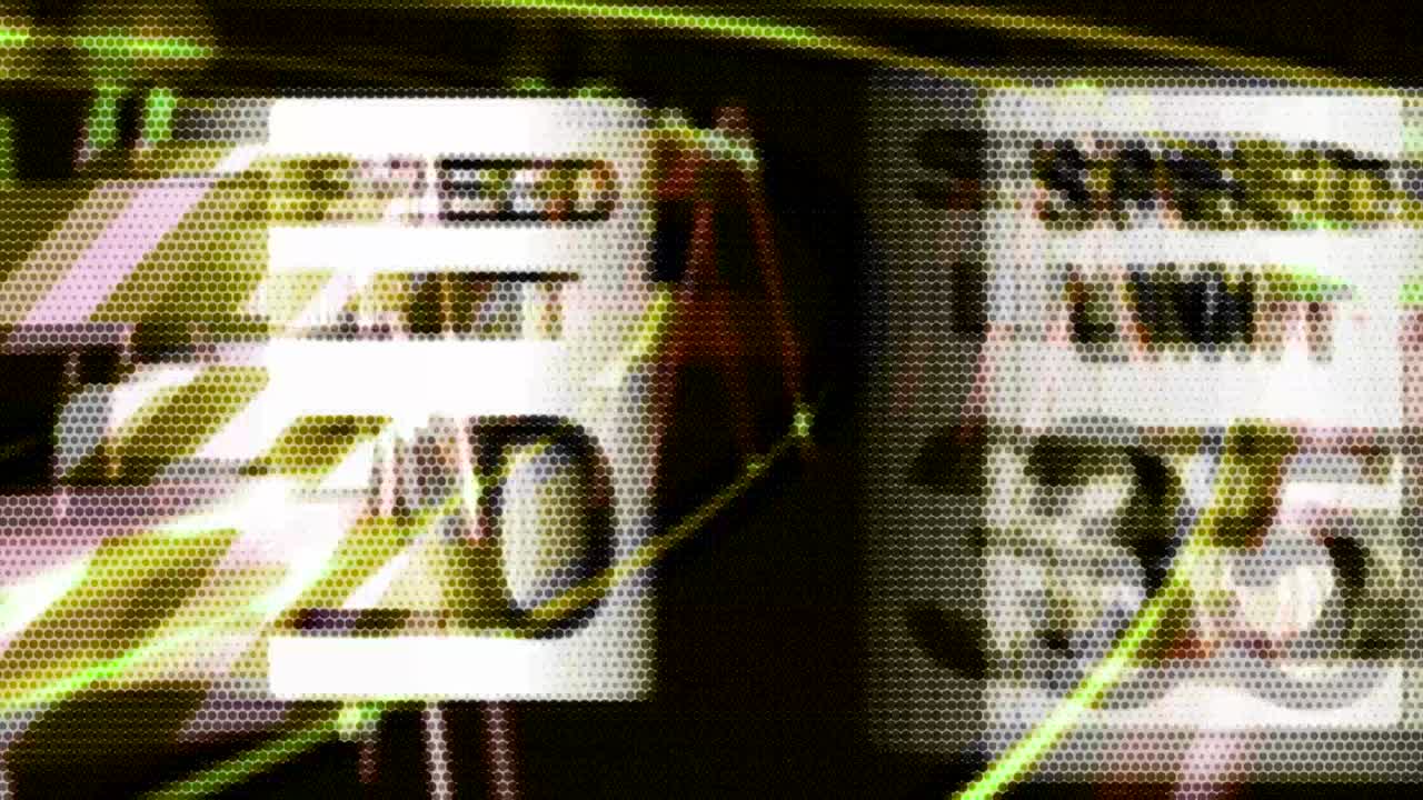 fondo animado en movimiento que muestra estilo de matriz palabras generadas al azar letras números fuentes caracteres y símbolos