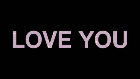 love you glamorous glitter background with sparkling texture. 4k video animation of twinkling lights, stars, sparkles, sparks, and sparkling backgrounds.