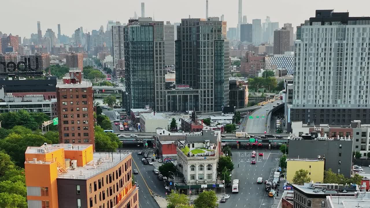 Stunning aerial view of New York City showcasing urban landscape