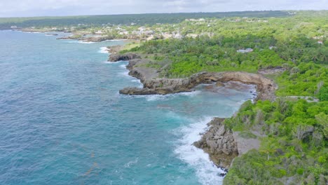 jagged coast at boca de yuma, dominican republic