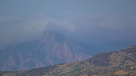 rugged, rocky desert landscape and mountains in morocco