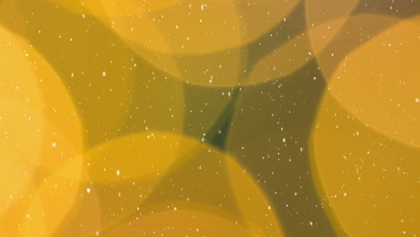 animación de la caída de nieve en efectos bokeh sobre un fondo abstracto