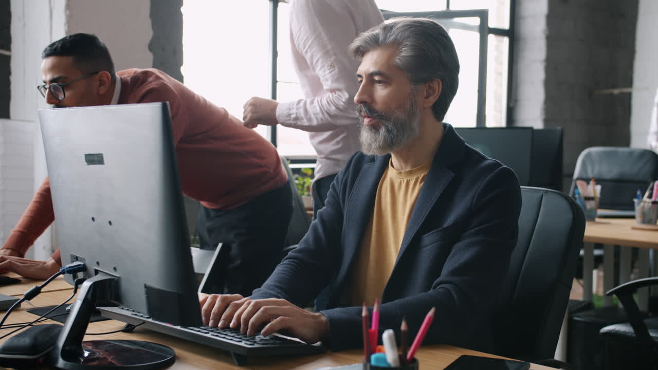 Business Team Working in Modern Office