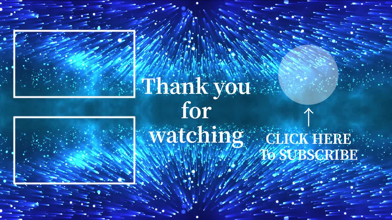 환상적인 라이트 엔드 카드 엔딩 스크린 모션 그래픽