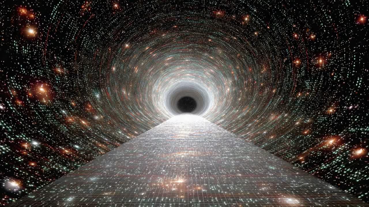 Journey Through the Cosmic Abyss: A Stunning Visual of the Infinite Galaxy and the Mysterious Event Horizon of a Black Hole Portal