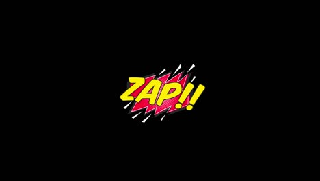 comic book style speech bubble with 'zap!'