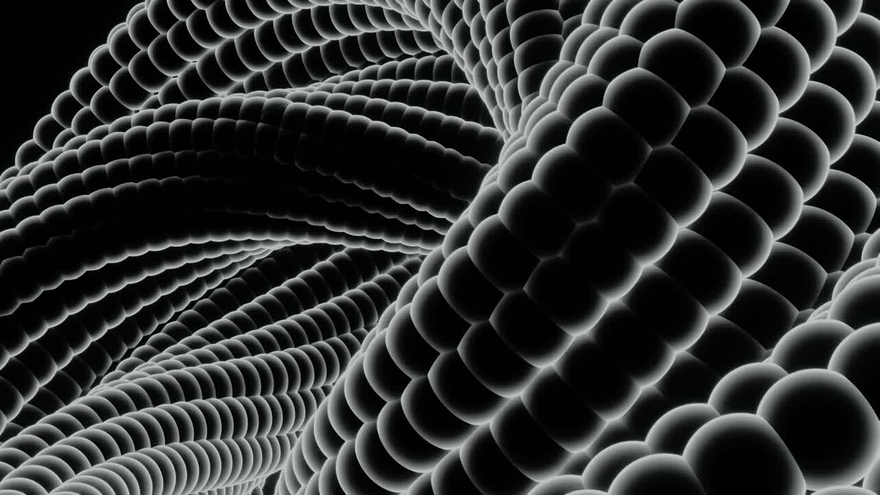 Abstract 3D Black and White Pattern