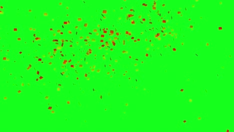 animación de fiesta de aniversario de confeti colorido 3d
