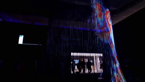 ifa berlin 2024 vestel pavilion with a central column of rgb led displaying a new technology