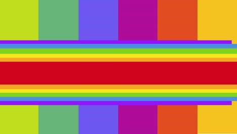 animación de amor y orgullo en el fondo del arco iris
