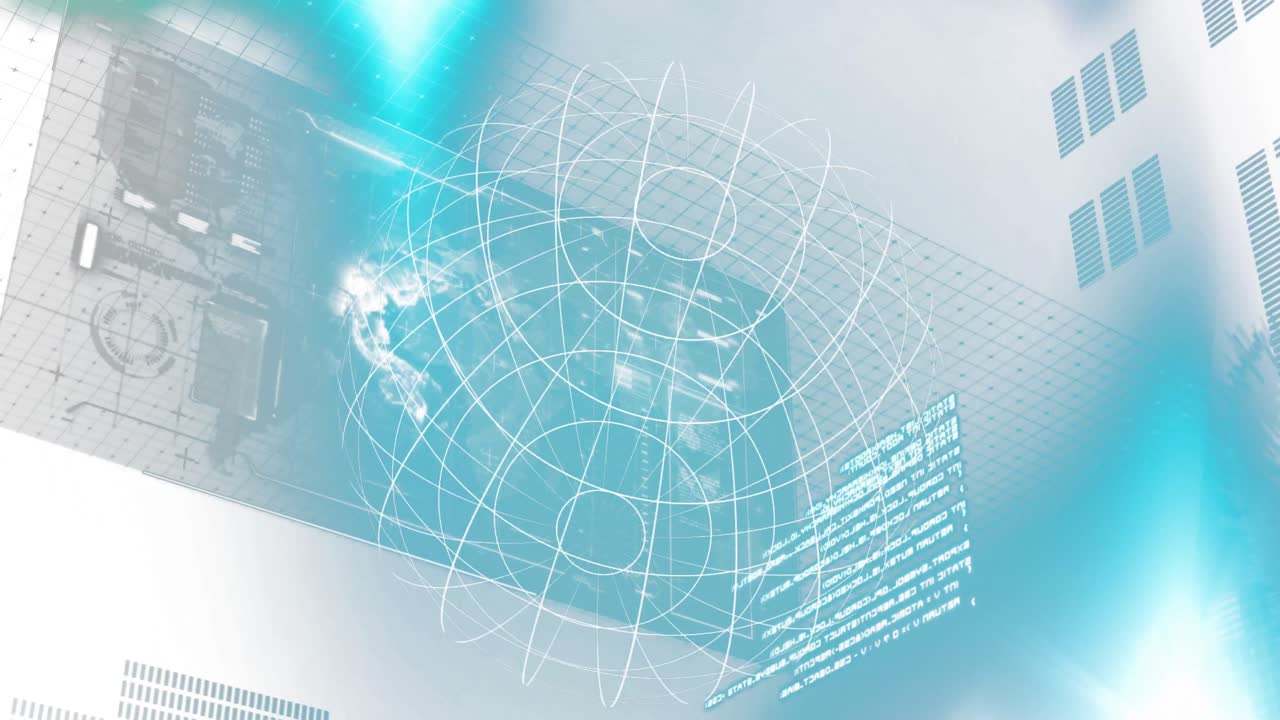 전 세계 데이터 프로세싱의 애니메이션