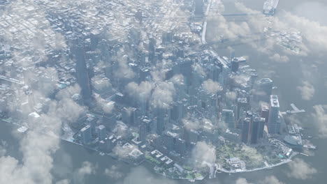 cityscape in ruins with smoke and fire